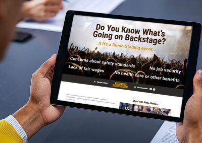 Stand with Rhino Workers Campaign