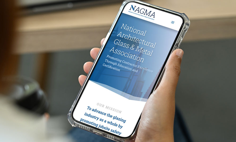 NAGMA Website Design on Mobile