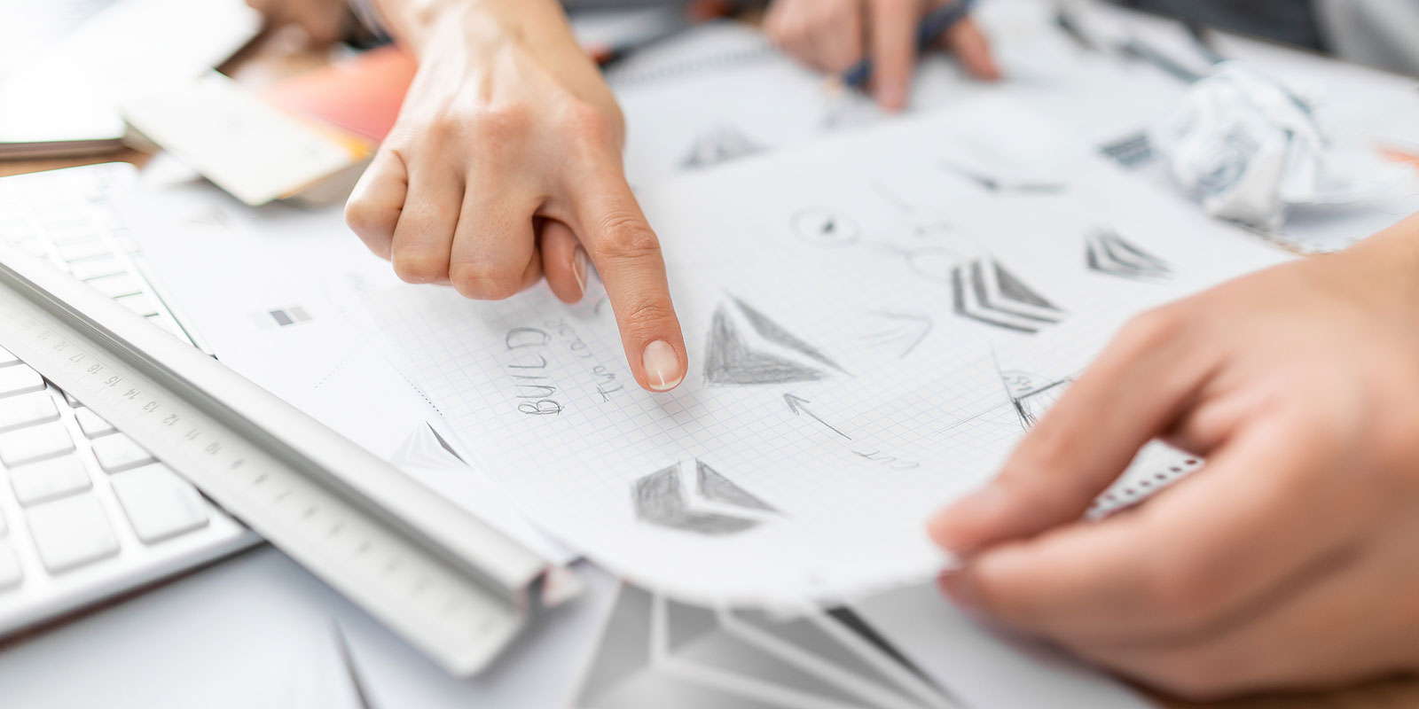 Logo-Sketches Graphic Designer Drawing Logo Sketches